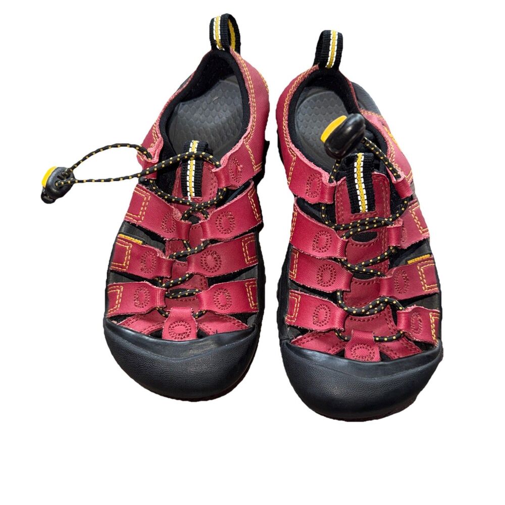 Keen Youth Newport H2 Red Leather Waterproof Sandals Shoes Size 1